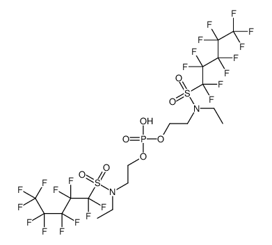 2-[ethyl[(1,1,2,2,3,3,4,4,5,5,5-undecafluoropentyl)sulphonyl]amino]ethyl dihydrogen phosphate结构式