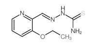 [(3-ethoxypyridin-2-yl)methylideneamino]thiourea结构式