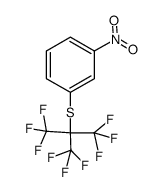 m-Nitrophenylperfluor-tert.-butylsulfid Structure