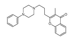 3-methyl-2-[3-(4-phenylpiperazin-1-yl)propyl]chromen-4-one Structure