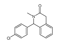 1-(4-chlorophenyl)-2-methyl-1,4-dihydroisoquinolin-3-one结构式