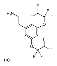 2-[3,5-bis(1,1,2,2-tetrafluoroethoxy)phenyl]ethanamine,hydrochloride结构式