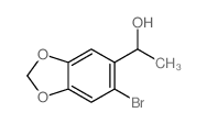 1-(6-bromobenzo[1,3]dioxol-5-yl)ethanol Structure