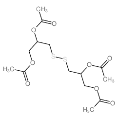 [2-acetyloxy-3-(2,3-diacetyloxypropyldisulfanyl)propyl] acetate structure