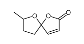 7-methyl-1,6-dioxaspiro[4,4]non-3-enone Structure
