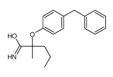 2-(4-benzylphenoxy)-2-methylpentanamide结构式