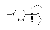 1-diethoxyphosphoryl-3-methylsulfanylpropan-1-amine Structure