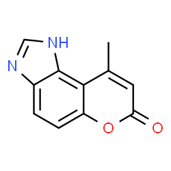 Pyrano[3,2-e]benzimidazol-7(1H)-one, 9-methyl- (9CI) structure