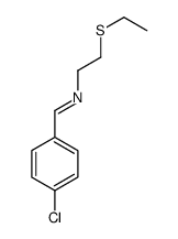4-Chloro-N-[2-(ethylthio)ethyl]benzenemethanimine Structure
