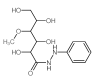 2,3,5,6-tetrahydroxy-4-methoxy-N-phenyl-hexanehydrazide结构式