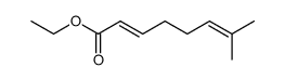 ethyl (2E)-7-methyl-2,6-octadienoate结构式
