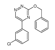 1,2,4-Triazine, 5-(3-chlorophenyl)-3-(phenylmethoxy)-结构式