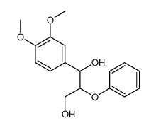 1-(3,4-dimethoxyphenyl)-2-phenoxypropane-1,3-diol Structure