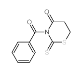 3-benzoyl-2-sulfanylidene-1,3-thiazinan-4-one结构式