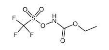 ethyl N-[(trifluoromethanesulfonyl)oxy]carbamate结构式