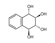 r,t,c,t-1,2,3,4-tetrahydroxy-1,2,3,4-tetrahydronaphthalene Structure