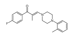 (E)-1-(4-fluorophenyl)-2-methyl-3-[4-(2-methylphenyl)piperazin-1-yl]prop-2-en-1-one Structure