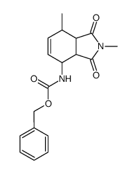 benzyl (2,7-dimethyl-1,3-dioxo-2,3,3a,4,7,7a-hexahydro-1H-isoindol-4-yl)carbamate Structure