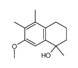 7-methoxy-1,5,6-trimethyl-1,2,3,4-tetrahydronaphthalen-1-ol Structure
