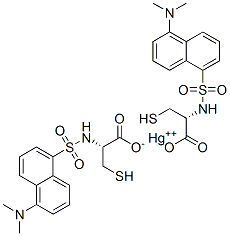 S-mercuric-N-dansylcysteine结构式