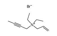 N-allyl-N,N-diethylbut-2-yn-1-aminium bromide Structure