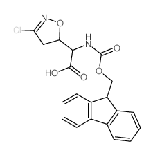 2-(3-chloro-4,5-dihydrooxazol-5-yl)-2-(9H-fluoren-9-ylmethoxycarbonylamino)acetic acid Structure