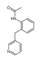 3-(2-acetamidobenzyl)pyridine Structure