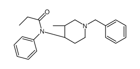 N-[(3S,4R)-1-benzyl-3-methylpiperidin-4-yl]-N-phenylpropanamide结构式