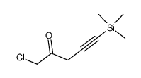 1-chloro-5-(trimethylsilyl)-4-pentyn-2-one结构式