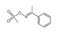 1-phenylethan-1-oneO-methylsulfonyl oxime Structure