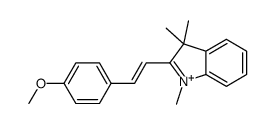 2-[2-(4-methoxyphenyl)ethenyl]-1,3,3-trimethylindol-1-ium Structure