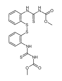 2,2'-di[(methoxycarbonylamino)carbonothioyl]aminodiphenyl disulfide结构式