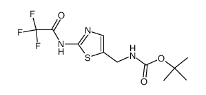 tert-butyl ({2-[(trifluoroacetyl)amino]-1,3-thiazol-5-yl}methyl)carbamate Structure