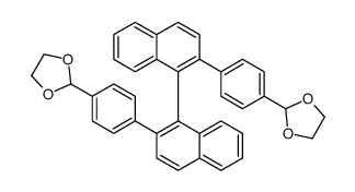 2-[4-[1-[2-[4-(1,3-dioxolan-2-yl)phenyl]naphthalen-1-yl]naphthalen-2-yl]phenyl]-1,3-dioxolane结构式