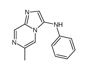 6-methyl-N-phenylimidazo[1,2-a]pyrazin-3-amine结构式