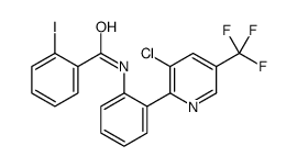 N-[2-[3-chloro-5-(trifluoromethyl)pyridin-2-yl]phenyl]-2-iodobenzamide结构式
