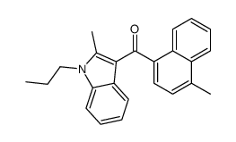 (4-methylnaphthalen-1-yl)-(2-methyl-1-propylindol-3-yl)methanone结构式