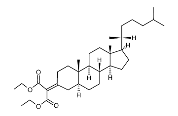 diethyl 5α-cholestan-3-ylidenemalonate结构式