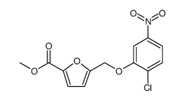 5-(2-CHLORO-5-NITRO-PHENOXYMETHYL)-FURAN-2-CARBOXYLIC ACID METHYL ESTER Structure