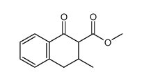 methyl 3-methyl-1-oxo-1,2,3,4-tetrahydronaphthalene-2-carboxylate Structure