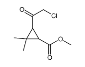 Cyclopropanecarboxylic acid, 3-(chloroacetyl)-2,2-dimethyl-, methyl ester (9CI)结构式
