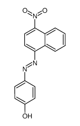 (E)-1-(4-hydroxyphenylazo)-4-nitronaphthalene Structure