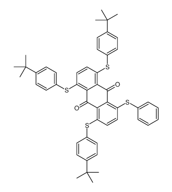 1,4,5-tris[[4-(1,1-dimethylethyl)phenyl]thio]-8-(phenylthio)anthraquinone结构式