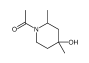 4-Piperidinol, 1-acetyl-2,4-dimethyl- (9CI) structure