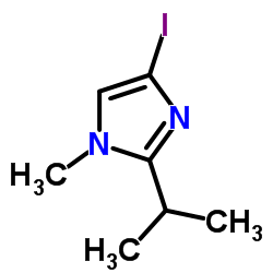 4-Iodo-2-isopropyl-1-methyl-1H-imidazole结构式