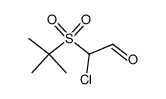 chloro-(2-methyl-propane-2-sulfonyl)-acetaldehyde Structure