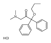 3-(dimethylamino)-1,1-diphenyl-1-propoxypropan-2-one,hydrochloride Structure