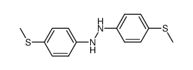 N,N'-bis-(4-methylsulfanyl-phenyl)-hydrazine Structure
