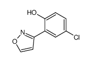 4-chloro-2-isoxazol-3-ylphenol Structure