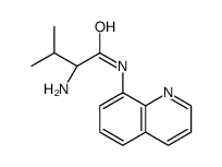 (2S)-2-amino-3-methyl-N-quinolin-8-ylbutanamide结构式